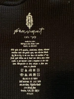 FP Movement by Free People Ribbed Cropped Tank Top in Black size XS Baby Tee thumbnail 3