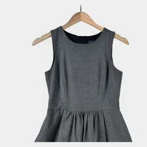 Zara Basic Jumper Dress Sz XS Gathered Waist School Girl Academia Minimalist‎ thumbnail 4