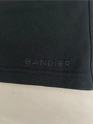 Bandier SET Black Casual Elastic Waist Short & Crewneck sweatshirt size S thumbnail 5