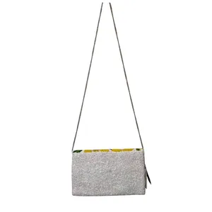 ANTIK KRAFT Beaded Lemon Crossbody Purse Handmade‎ Chain Strap thumbnail 5
