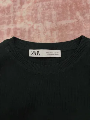 ZARA Sleeveless Tank Knit Crop Top thumbnail 2