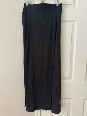Anthropologie Celandine High-Slit Black Maxi Skirt, Size S thumbnail 10