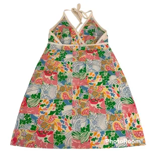 Lilly Pulitzer Vintage  Patchwork Print Halter Dress Size 4 thumbnail 6