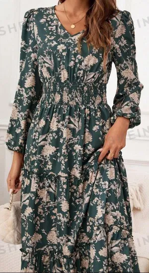 SheIn Floral Print Long Sleeve Dress thumbnail 6