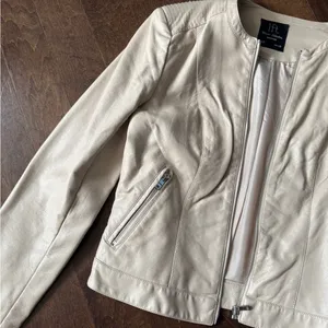 Lefties fitted tan leather jacket from Barcelona size small thumbnail 4