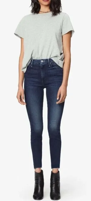 Mother High Waisted Looker Jeans in Tongue and Chic thumbnail 1
