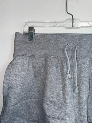 Nike Phoenix Fleece High Waisted 2” Loose Fit Shorts Light Gray thumbnail 3