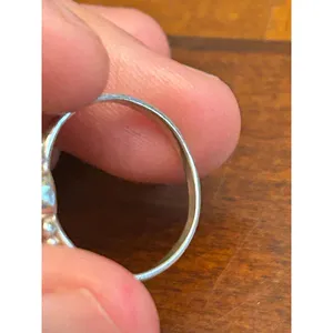 925 sterling silver ring jewlery scrap imperfect v83 1.04g 6.5 size vintage thumbnail 4