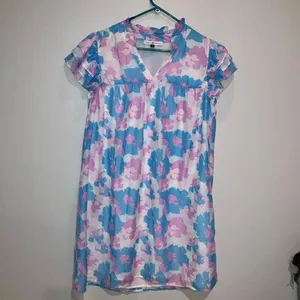 Michelle McDowell V-Neck Short Ruffle Sleeve Mini Dress Medium 780 thumbnail 3