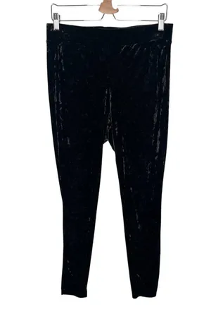 Torrid Womens Black Velour Dark Romantic Pull On Leggings Plus Size 1X thumbnail 1