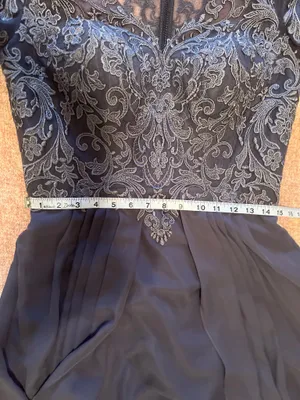 JJ's House Fancy formal gray evening bridesmaid wedding guest dress thumbnail 8