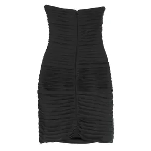 La Femme Dress Strapless Mini Prom Hoco Cocktail Party Y2K Formal Black Silver 2 thumbnail 2