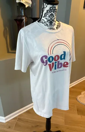Good Vibes Pure Romance white T Shirt thumbnail 2