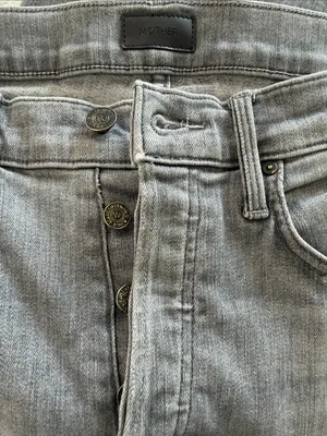 MOTHER The Tomcat Ankle Jeans All Nighter Gray High Rise Straight Size 28 thumbnail 7