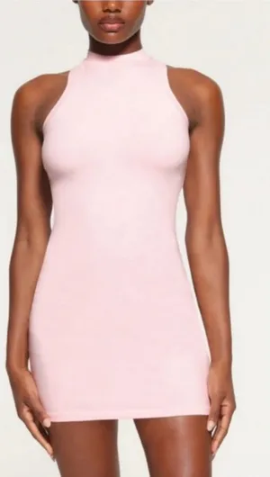 NWT Skims new vintage outdoor mini dress in cherry blossom pink size xl thumbnail 1
