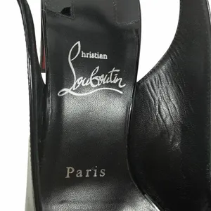 Christian Louboutin So Jane 55 Patent Slingback Pump Black Size 36.5 thumbnail 11