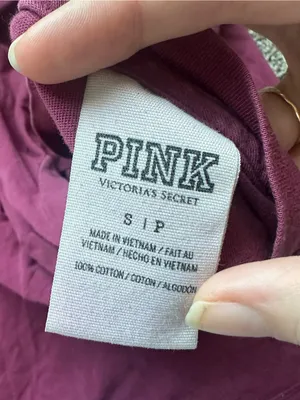 PINK Victoria's Secret Berry Short Sleeve Pocket Tee with White Logo thumbnail 5