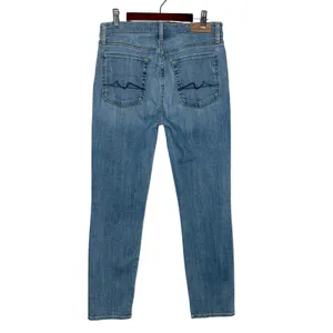 7 For All Mankind Josefina Skinny Boyfriend Jeans Medium Wash Size 27 Button Fly thumbnail 4