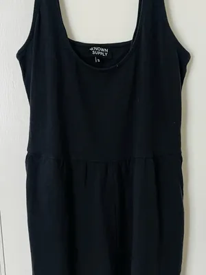 Known Supply • Ivy Romper Scoop Neck Washed Black Romper - Women thumbnail 3