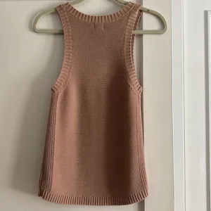 a new day Sleeveless Tan Knit Tank Top thumbnail 2