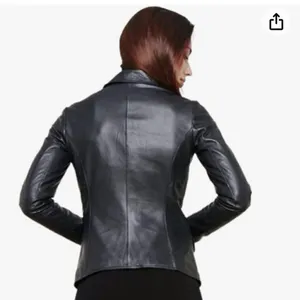 SKADO Women's Leather Blazer Black Size L thumbnail 3