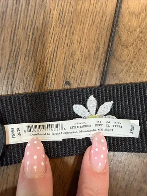 Target Black Daisy Webbing Belt with White Flowers X-Small thumbnail 3