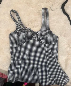 ZARA Gingham Top thumbnail 1