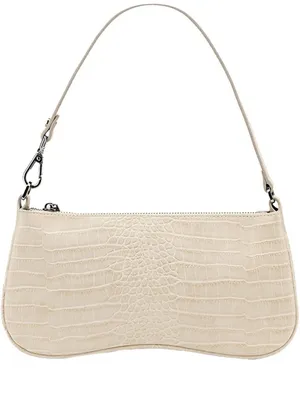 Friday by JW PEI Cream Croc Embossed Shoulder Bag 90s Style thumbnail 1