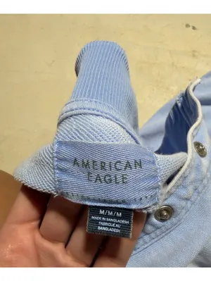 American Eagle Light Blue Women's Pullover Snap-Front Sweatshirt medium thumbnail 9