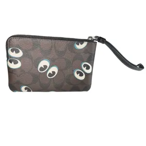 COACH Corner Zip Halloween Eyes Wristlet New with Tag MSRP $88 SOO very rare thumbnail 2