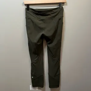 Lululemon Pace Rival‎ Crop *Full-On Luxtreme 22" Dark Olive size 4 thumbnail 3