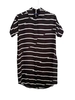 Madewell Break Stripe Courier Dress Size XXS thumbnail 2