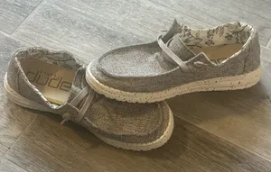 Hey Dude Wendy L Linen Slip On Loafers Womens Size 7 Iron Grey Walking thumbnail 1