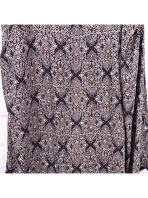 KaiLeigh Women’s XL Boho Paisley Crochet Back Tank Top Rayon thumbnail 3