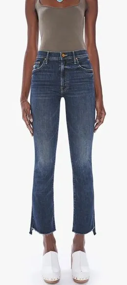 MOTHER The Insider Crop Step Fray‎ In Teaming Up Jeans Size 26 Boot Cut thumbnail 1