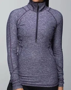 Lululemon athletica Race Your‎ Pace Violet Long Sleeve Jacket Half Zipper Sz 6 thumbnail 1