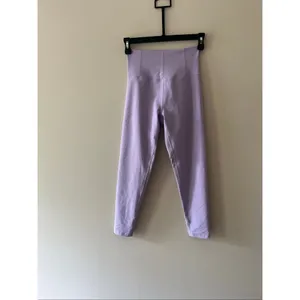 OFFLINE by Aerie Real Me Ribbed High Waisted Leggings in Lavender - Size S thumbnail 2