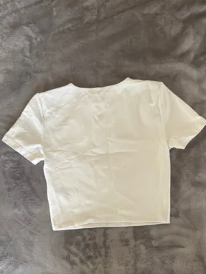 Aritzia Babaton Contour White Short Sleeve Cropped Crew Tee thumbnail 4