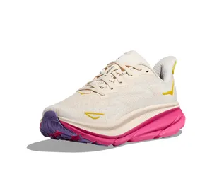 HOKA Women's Clifton 9 in eggnog / blanc de blanc Running Shoes size 6.5 thumbnail 4