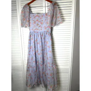Abercrombie Emerson Angel Sleeve Midi Floral Size Small NWOT thumbnail 6