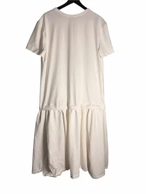 Free People Beach Herron Drop-Waist Maxi Dress Size Large White thumbnail 6