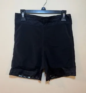 Black Lace Trim Women's Shaping Shorts thumbnail 1