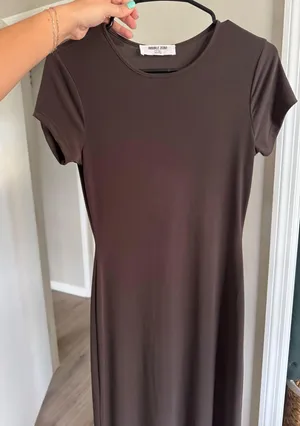 Brown Bodycon Dress thumbnail 3
