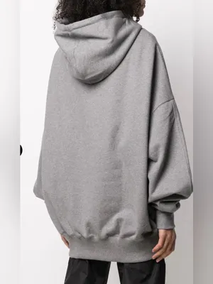 Daily Paper Horhine Rhinestone Logo Cotton Oversized Gray Hoodie XS thumbnail 6
