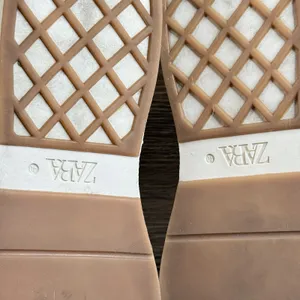 Zara Chunky Platform Sneakers Leopard Accent Beige Lace Up Women's EU 40 US 9 thumbnail 9