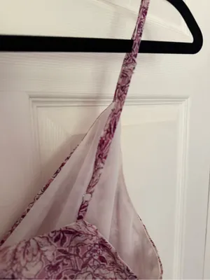 Lulu's These Memories Lavender Floral Print Ruffled Midi Dress Flawed Medium thumbnail 10