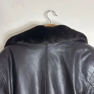 Vtg Wilsons thinsulate Leather jacket Asymmetrical‎ Zip Lined chocolate Brown S thumbnail 16