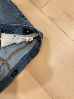 Express Distressed Skinny Mid Rise Jeans Women's Size 10 Long thumbnail 4