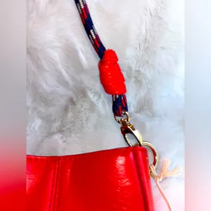 Red Cross Body Purse Bag ~ NWTS ~ With Red white Blue 4th July Straps handles thumbnail 6