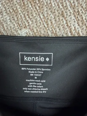 Kensie Black High-Rise Leggings thumbnail 2